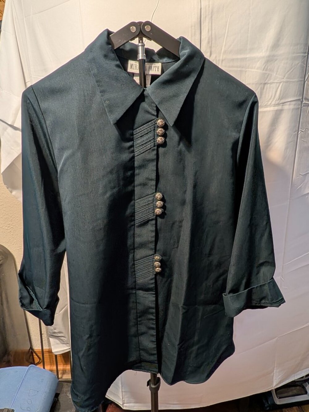 Deborah Goodwin for MIRANDA FAITH 16M blouse Dk Olive Green
